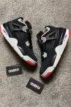 Air Jordan 4 Bred Siyah Gri