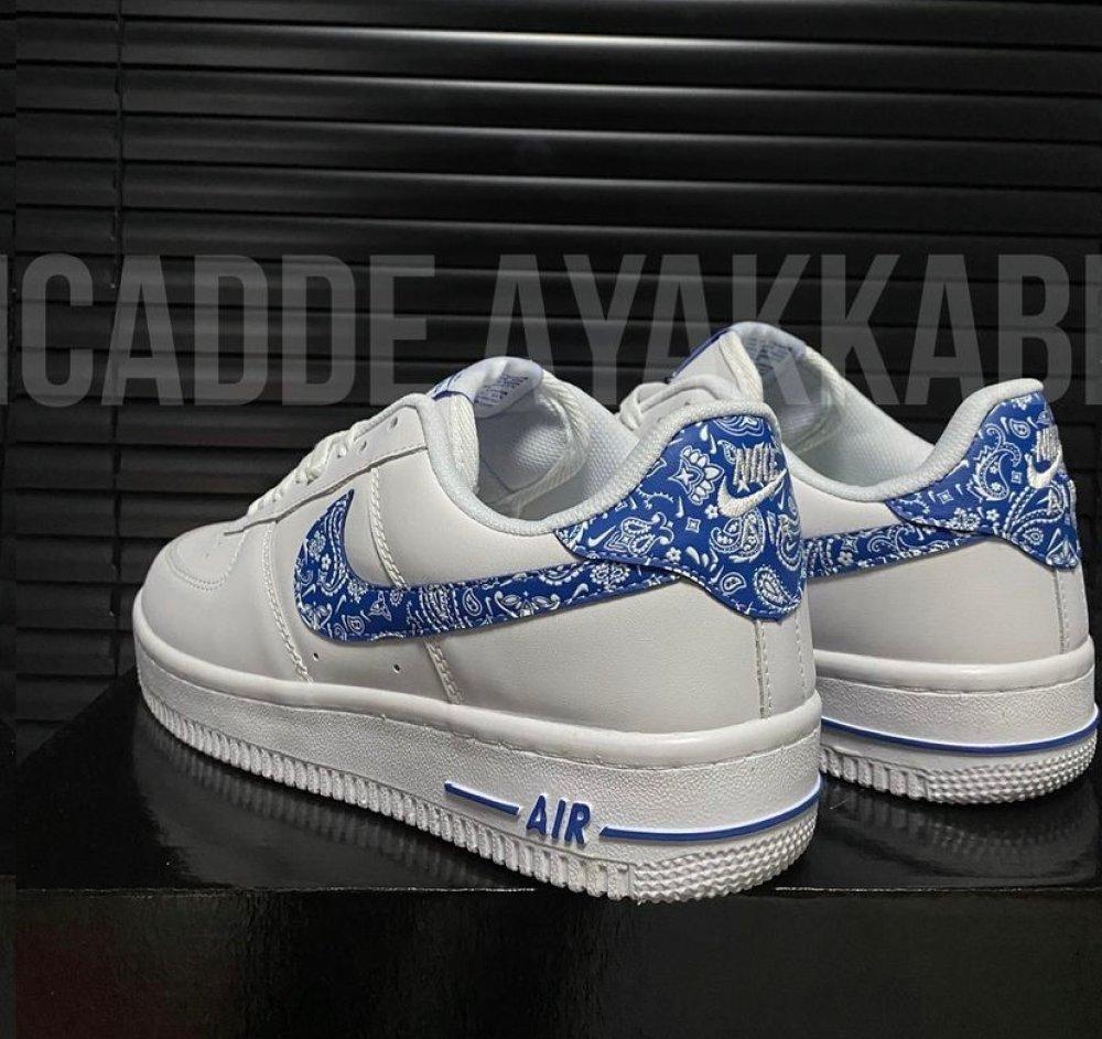 Nike Air Force 1 Bandana Mavi Modelleri En Uygun Fiyatlarla